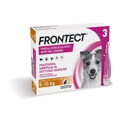 Frontect 67,6 mg/504,8 mg Vet Paikallisvaleluliuos Koirille 5-10 kg - Image 2