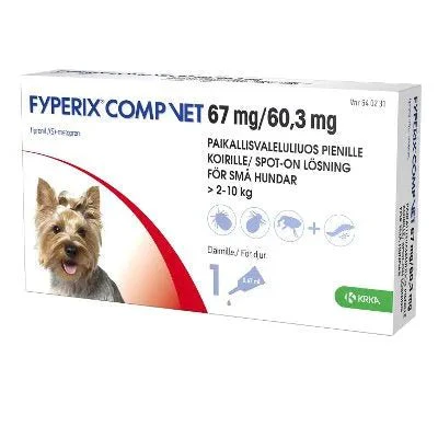 Fyperix Comp Vet 60,3 mg/67 mg Paikallisvaleluliuos Pienille Koirille - Image 2