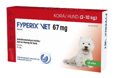 Fyperix Vet 67 mg Paikallisvaleluliuos