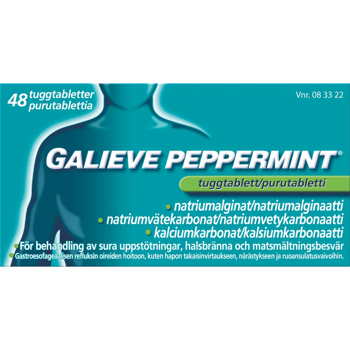 Galieve Peppermint 80 mg/133,5 mg/250 mg Purutabl - Image 2