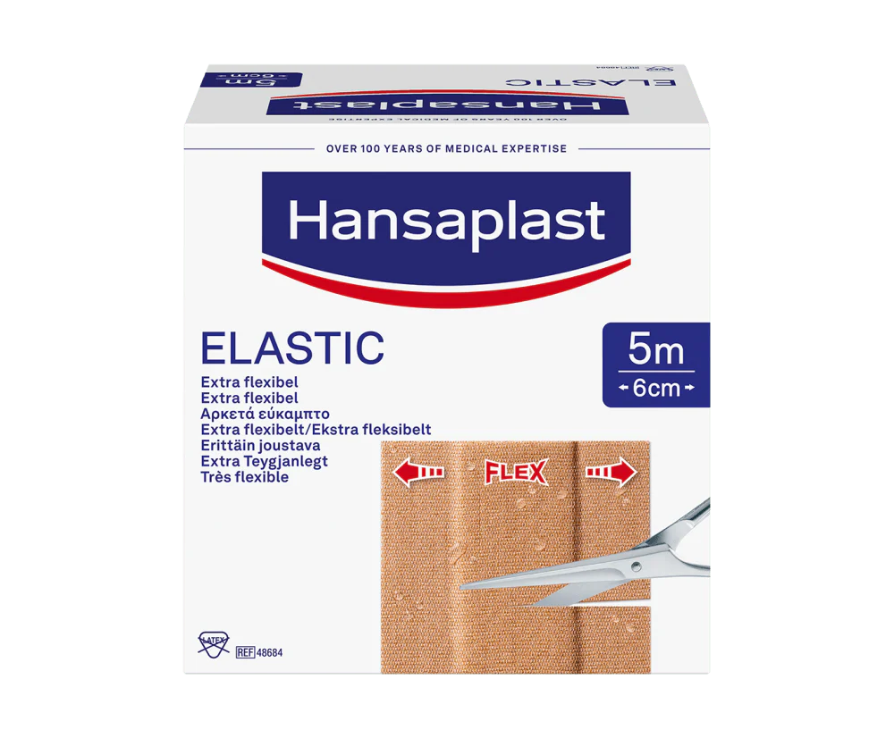 Hansaplast Elastic Kangaslaastari Me3 Leik. 5Mx6cm