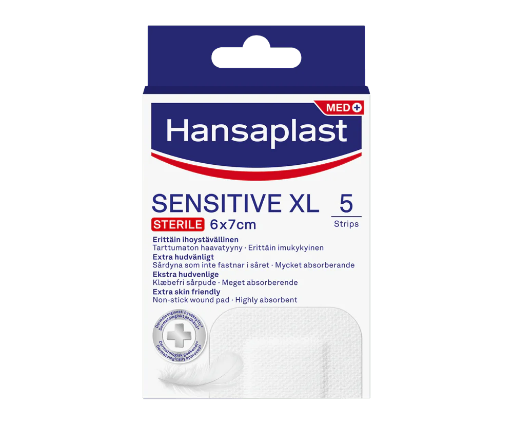 Hansaplast Sensitive XL 6 X 7cm