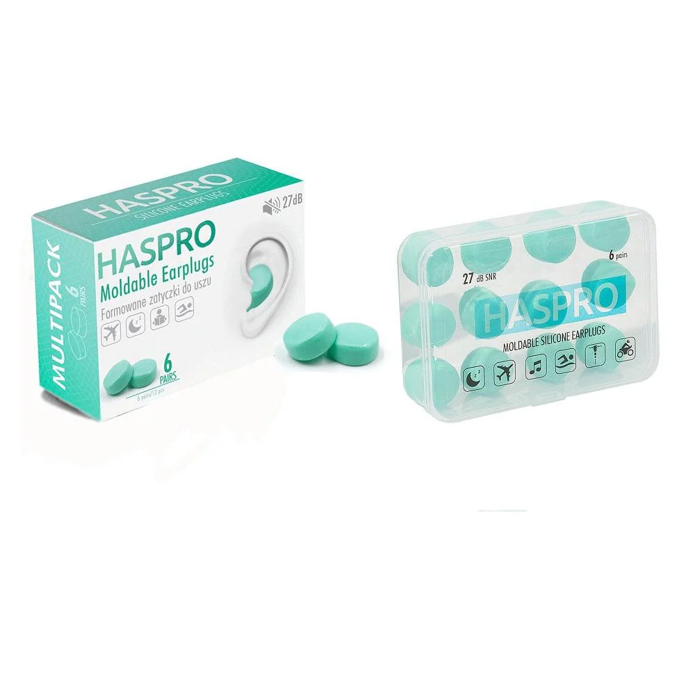 Haspro Moldable Silikonikorvatulpat Minttu
