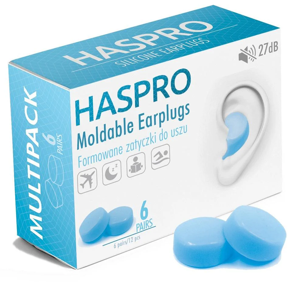 Haspro Moldable Silikonikorvatulpat Sininen