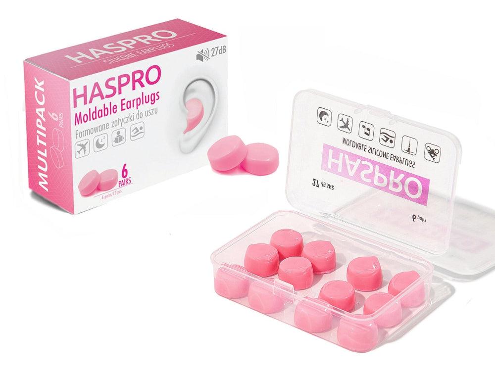 Haspro Moldable Silikonikorvatulpat Pinkki