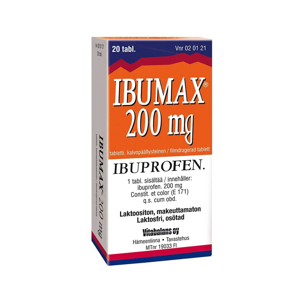 Ibumax 200 mg Tabletti, Tulehduskipulääke - Image 2