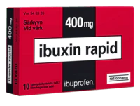 Ibuxin Rapid 400 mg Tabl, Kalvopääll