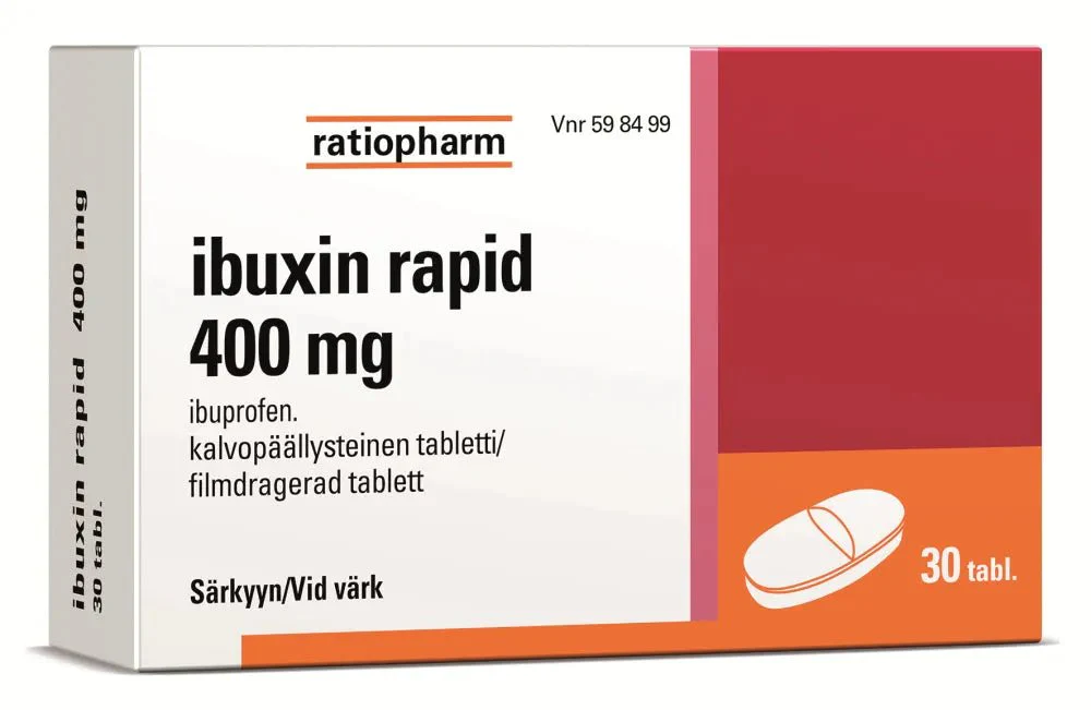Ibuxin Rapid 400 mg Tabl, Kalvopääll - Image 3