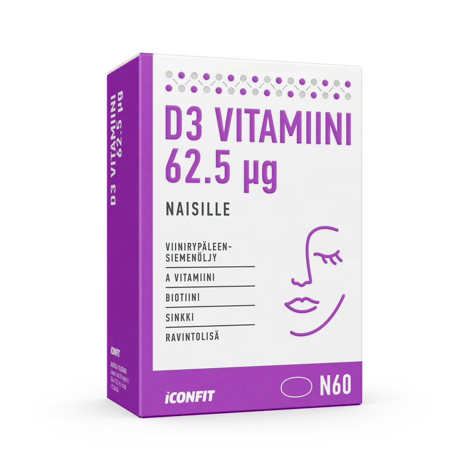 ICONFIT D3-vitamiini naisille 2500 IU 60 tabl