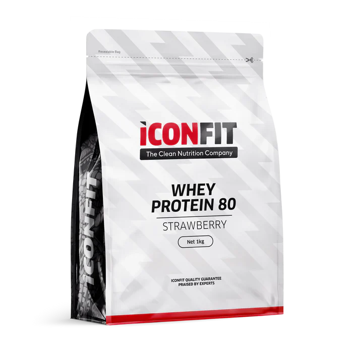 ICONFIT Heraproteiini 80, Mansikka 1 kg