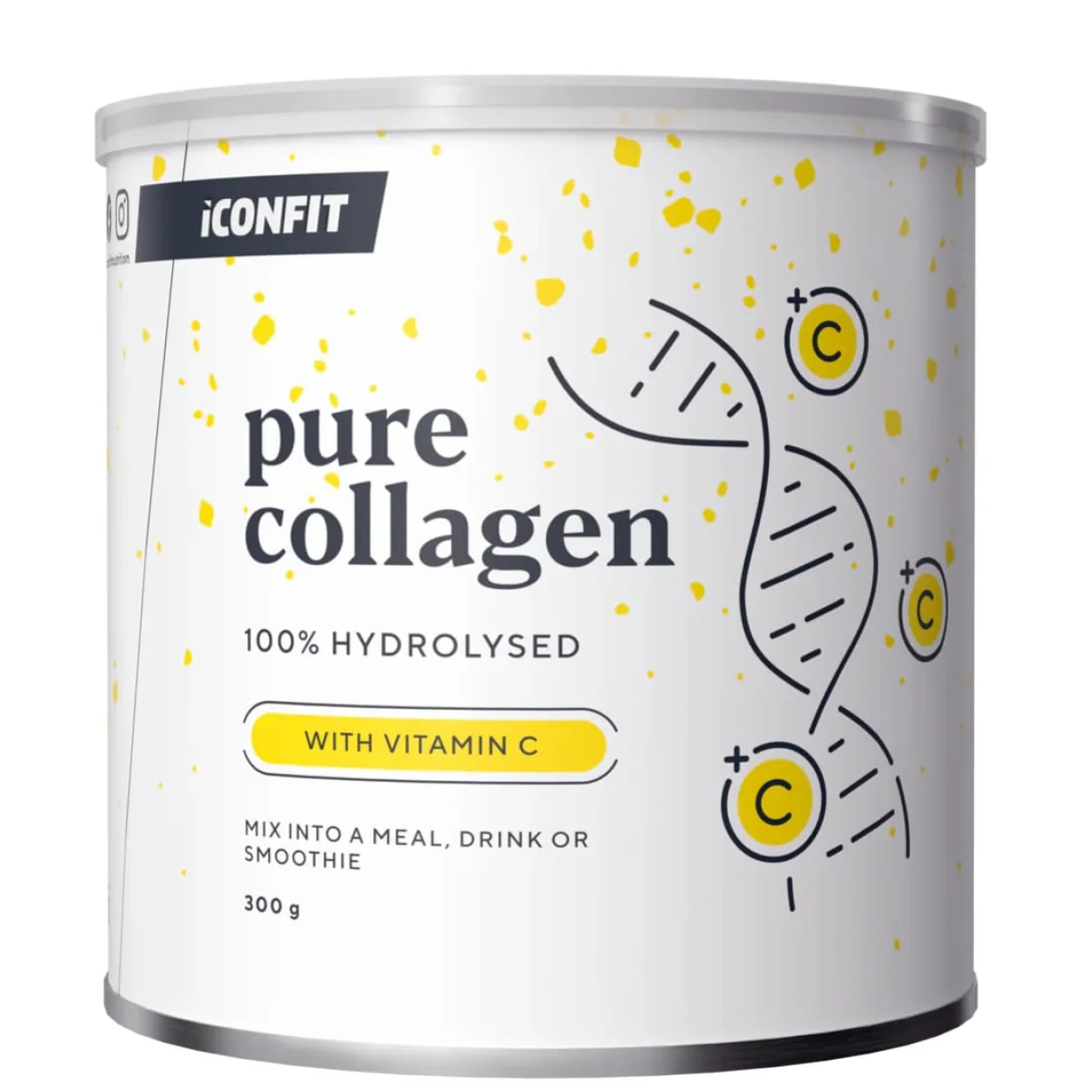 ICONFIT Pure Hydrolysed Collagen, C-vitamiinilla 300 g