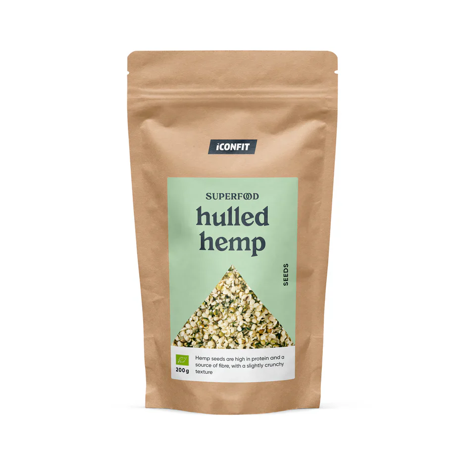 ICONFIT Luomu Kuoritut Hampunsiemenet 200 g