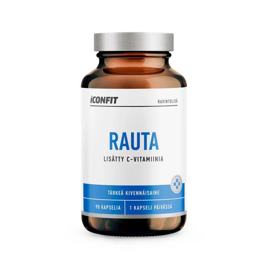 ICONFIT Rauta, C-vitamiinia (Bioaktiivinen rautadiglysinaatti), 20mg 90 kaps