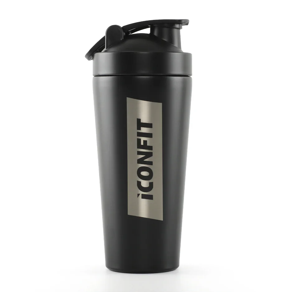 ICONFIT Ruostumaton teräs -shaker 800 ml, Musta