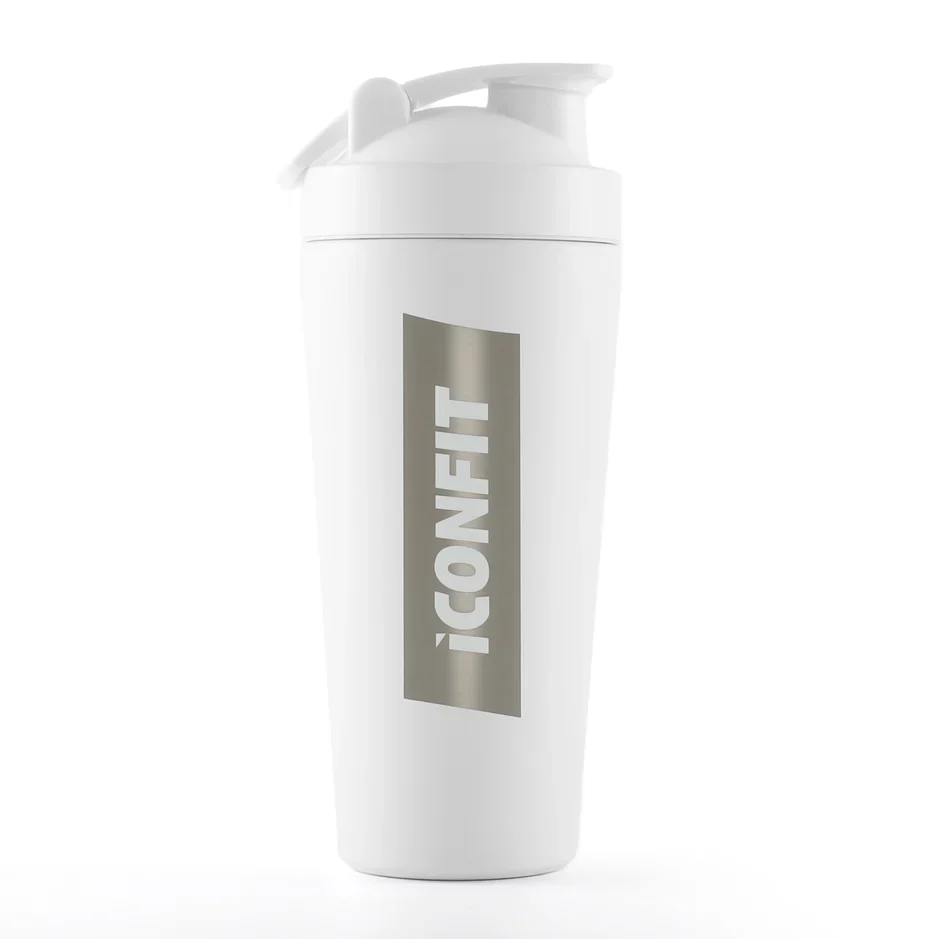 ICONFIT Ruostumaton teräs -shaker 800 ml, Valkoinen