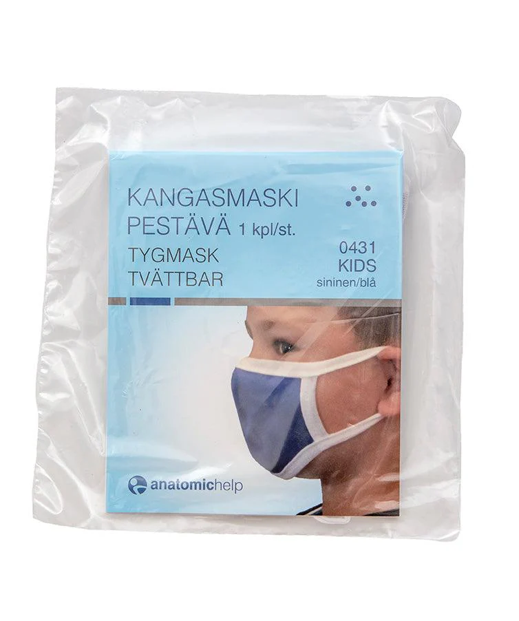 Kangasmaski Pestävä Lasten Koko 100 % Puuvilla Sininen