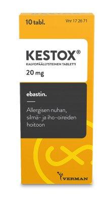 Kestox 20 mg Tabl, Kalvopääll