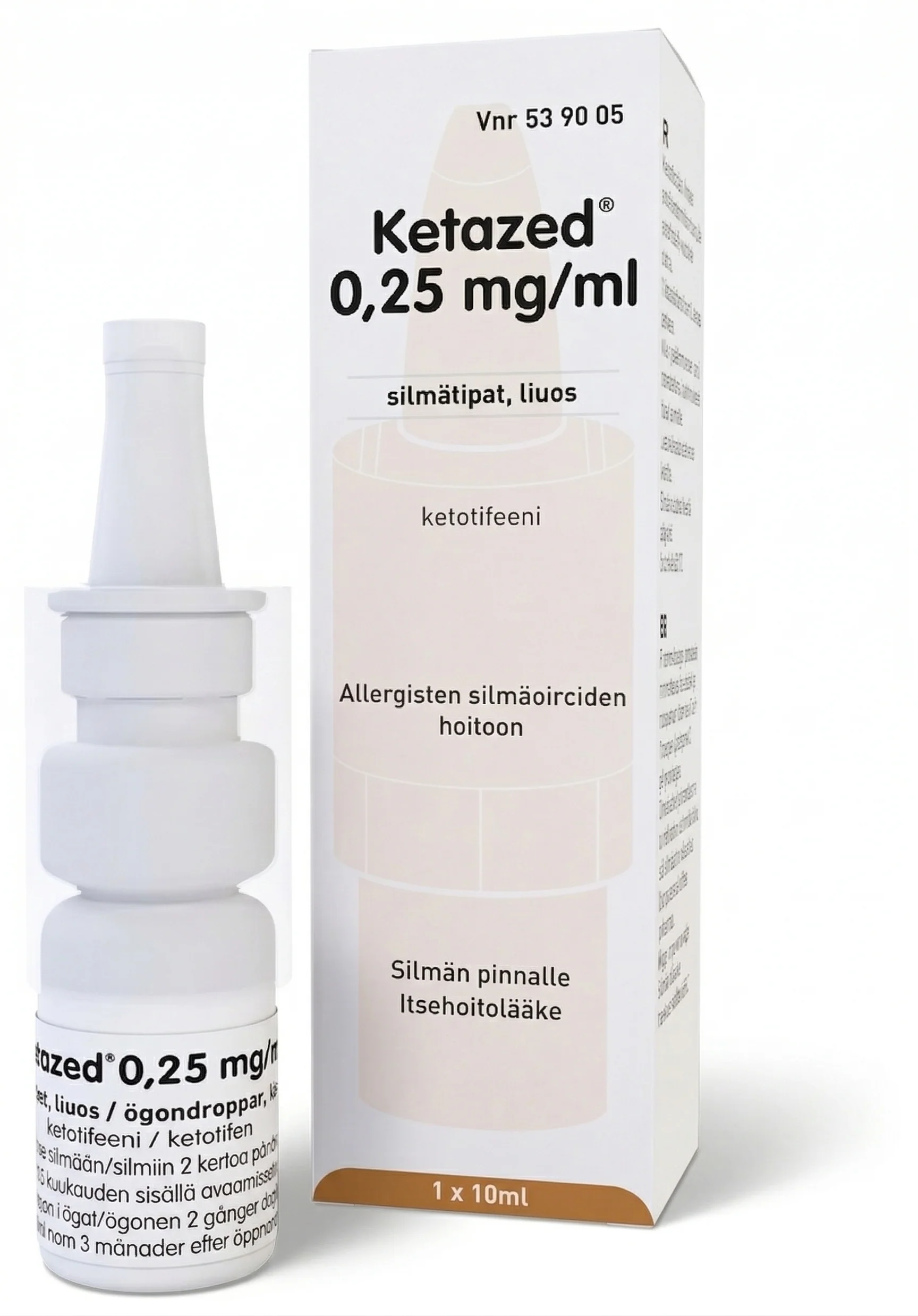 KETAZED 0,25 MG/ML silmätipat, liuos 10 ml