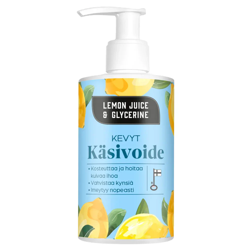 Lemon Juice and Glycerine Kevyt käsivoide pumppupullo 250 ml