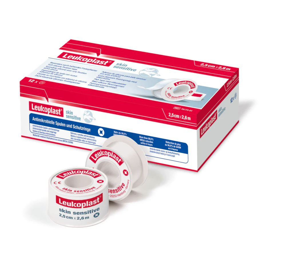 Leukoplast Skin Sensitive 2,5cm x 2,6M Silikonikiinnitys