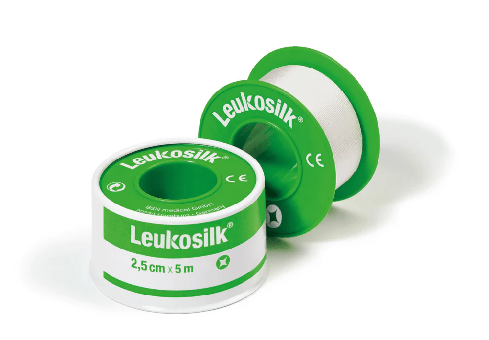 Leukosilk Teippi 1,25cm x 5M Suojakotelolla