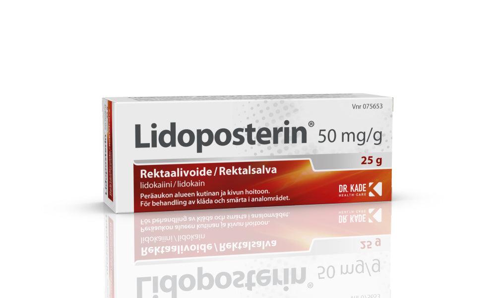 Lidoposterin 50 mg/g Rektaalivoide Asetin