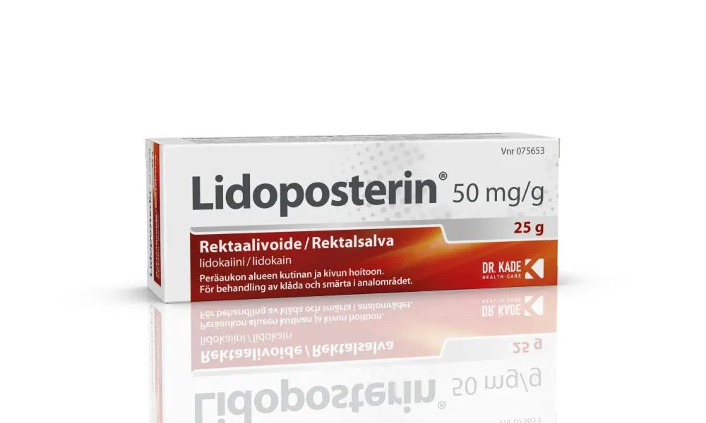 Lidoposterin 50 mg/g Rektaalivoide Asetin - Image 2