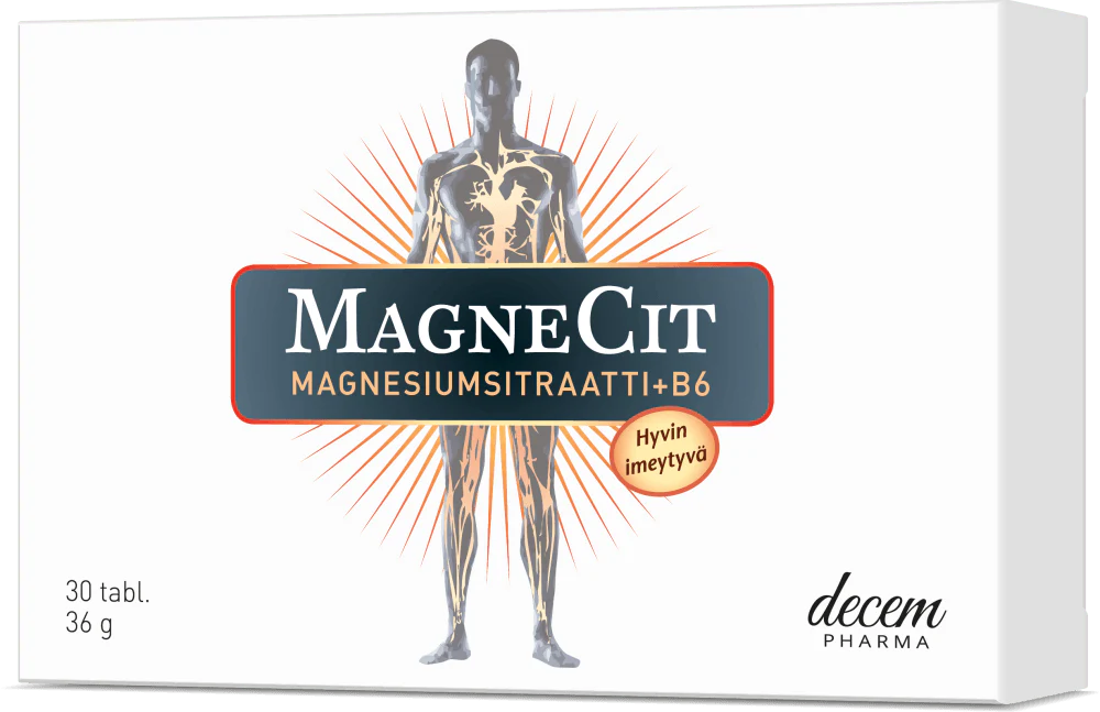 Magnecit Magnesiumsitraatti + B6