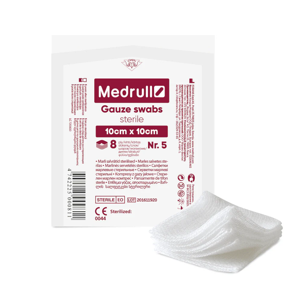 Medrull Gauze Swabs Sideharsotaitos 8Krs