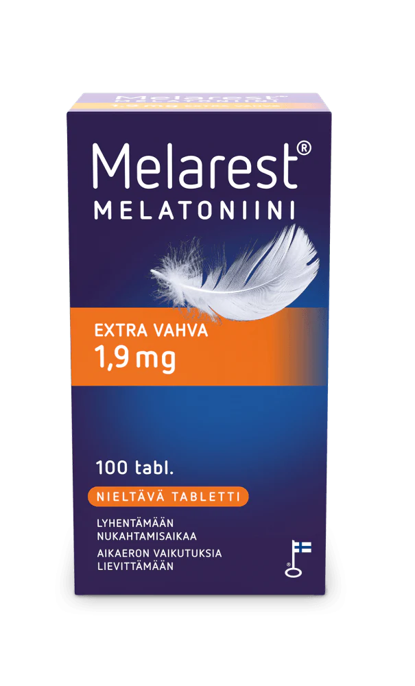 Melarest Melatoniini Extra Vahva Nieltävä 1,9 mg - 30 Tabl, 100 Tabl - Image 3
