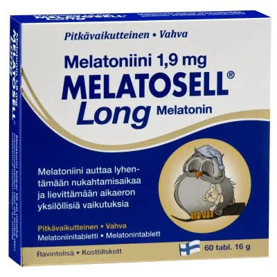 Melatosell Long Melatoniini 1,9 mg (Vahva & Pitkävaikutteinen) - Image 2