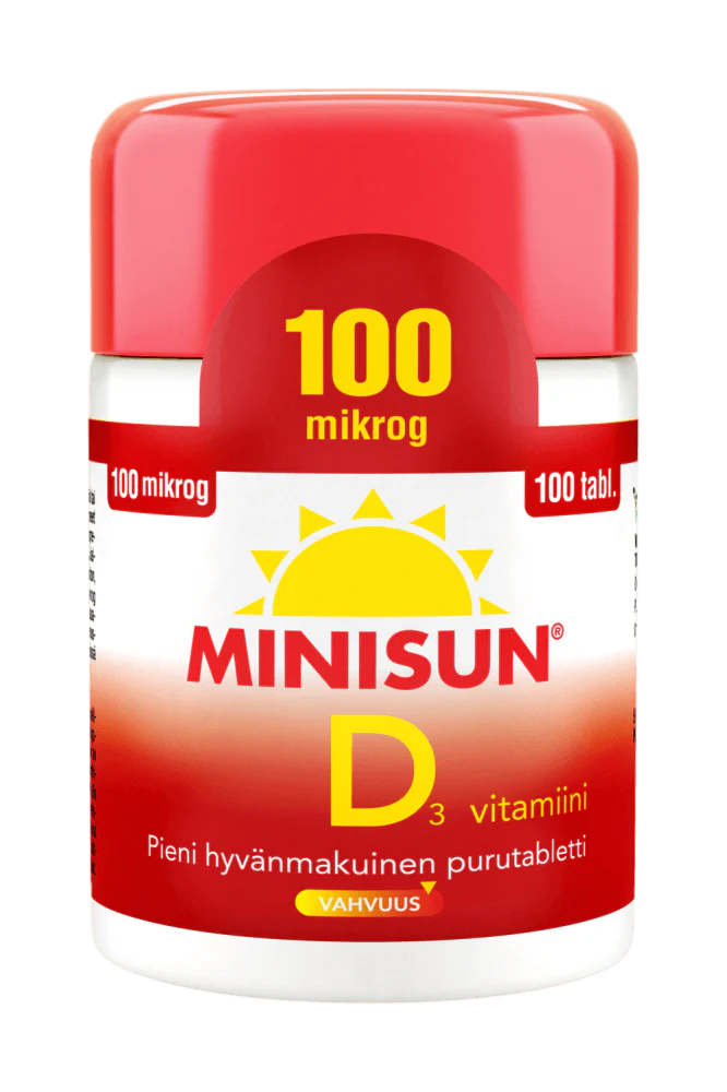 Minisun D-Vitamiini 100 mikrog