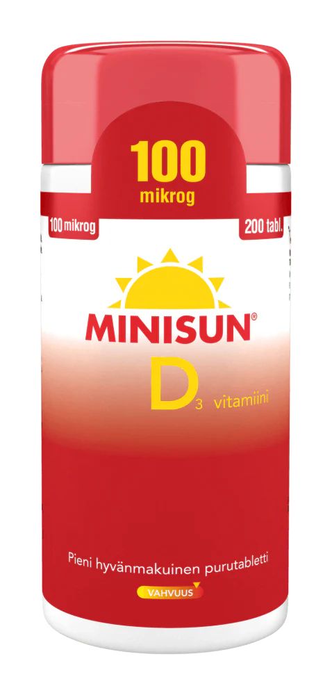 Minisun D-Vitamiini 100 mikrog - Image 2
