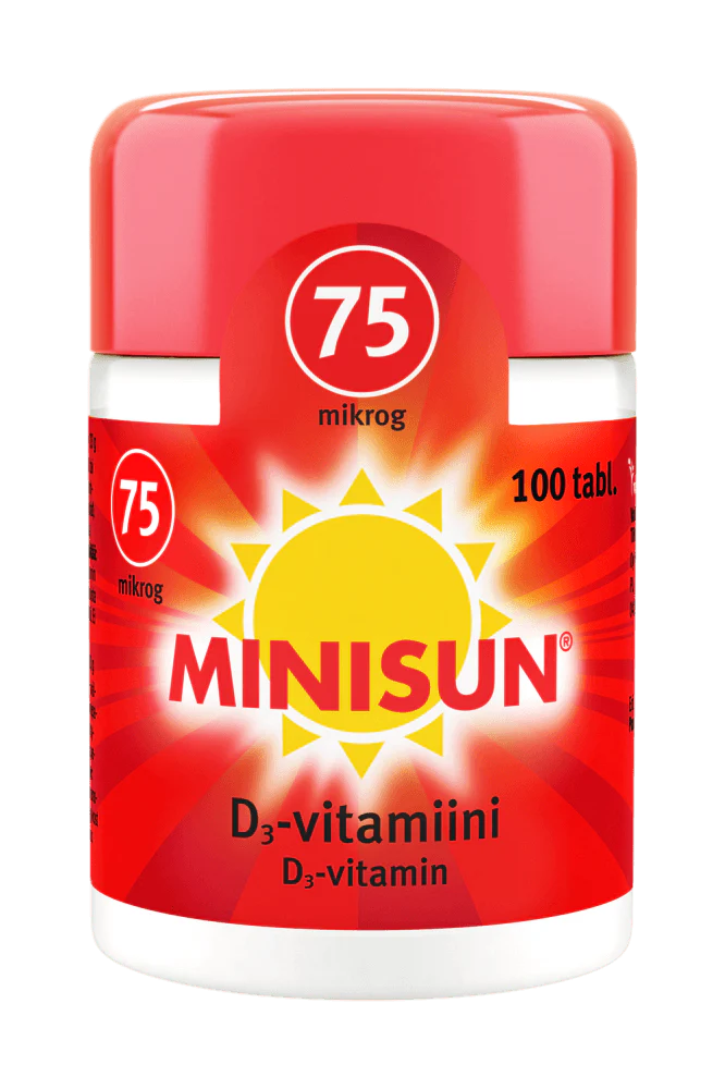 Minisun D-Vitamiini 75 mikrog