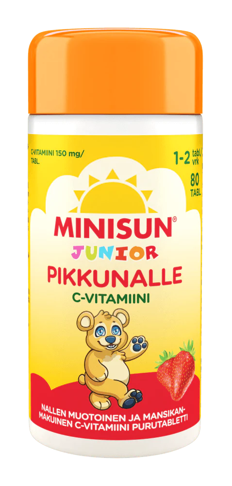 Minisun Junior C-Vitamiini lapselle Mansikka - Image 2