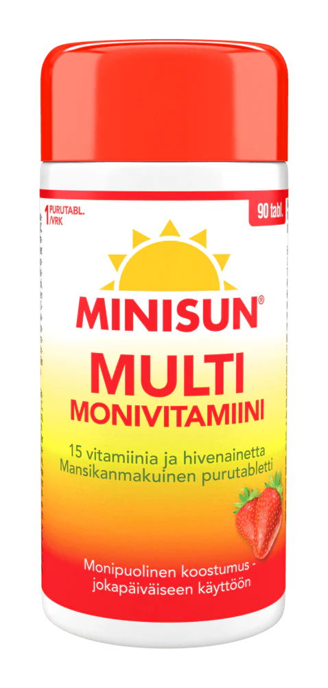 Minisun Monivitamiini Multi Mansikka - Image 2