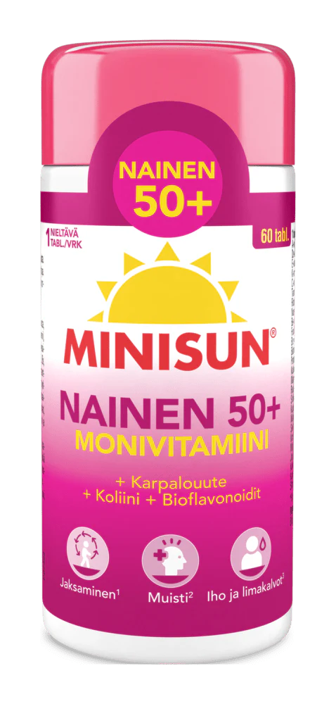 Minisun Monivitamiini Nainen 50+ 60 tablettia