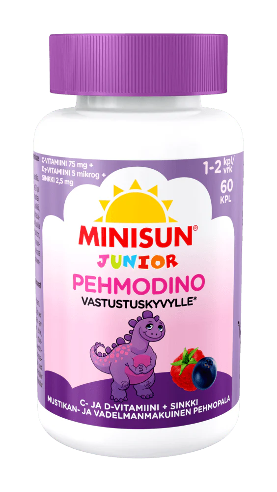 Minisun Pehmodino Super Defence - Monivitamiini lapselle