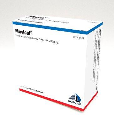 Movicol 46,6 mg/178,5 mg/350,7 mg/13125 mg Jauhe Oraaliliuosta Varten Annospussi