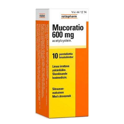 Mucoratio 600 mg Poretabl