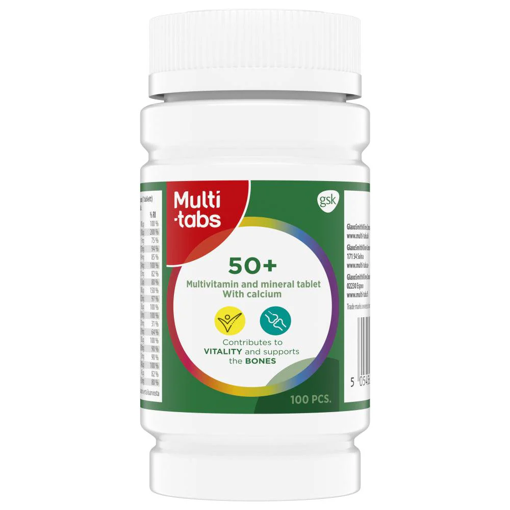 Multi-Tabs 50+ Monivitamiini + Kalsium