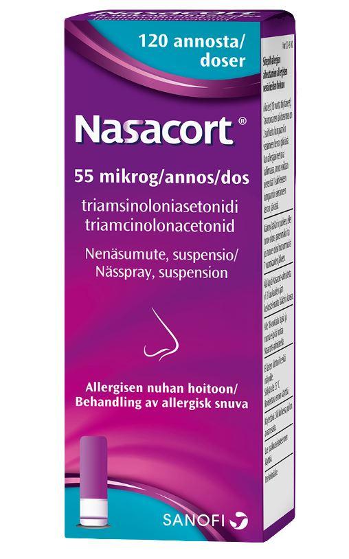 Nasacort 0,055 mg/Annos Nenäsumute, Susp - Image 2