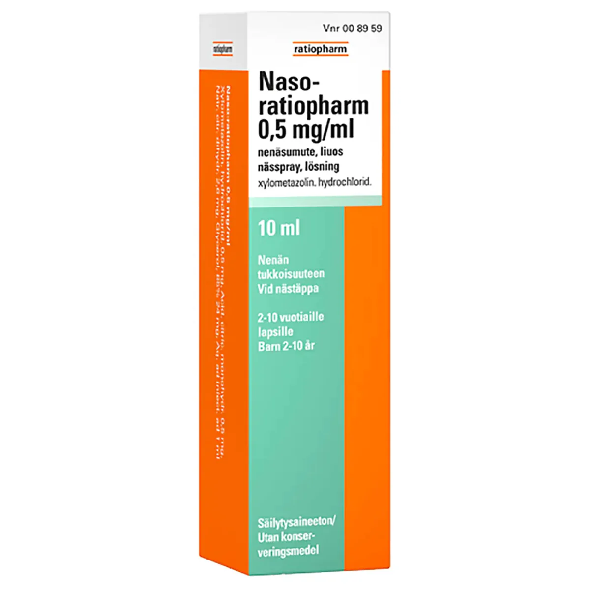 Naso-Ratiopharm 0,5 mg/ml Nenäsumute