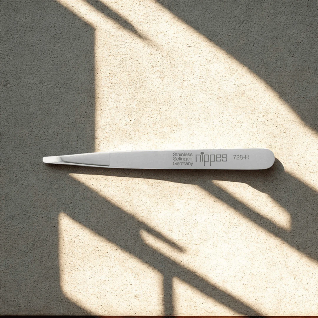 Nippes Pinsetit 9,5 cm Kapeneva Suora Kärki Ruostumaton Teräs - Image 2