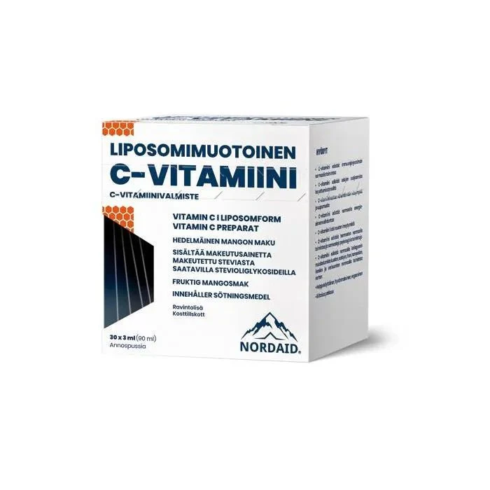 Nordaid Liposomaalinen C-vitamiini geeli 1000 mg 3ml x 30 (90ml)