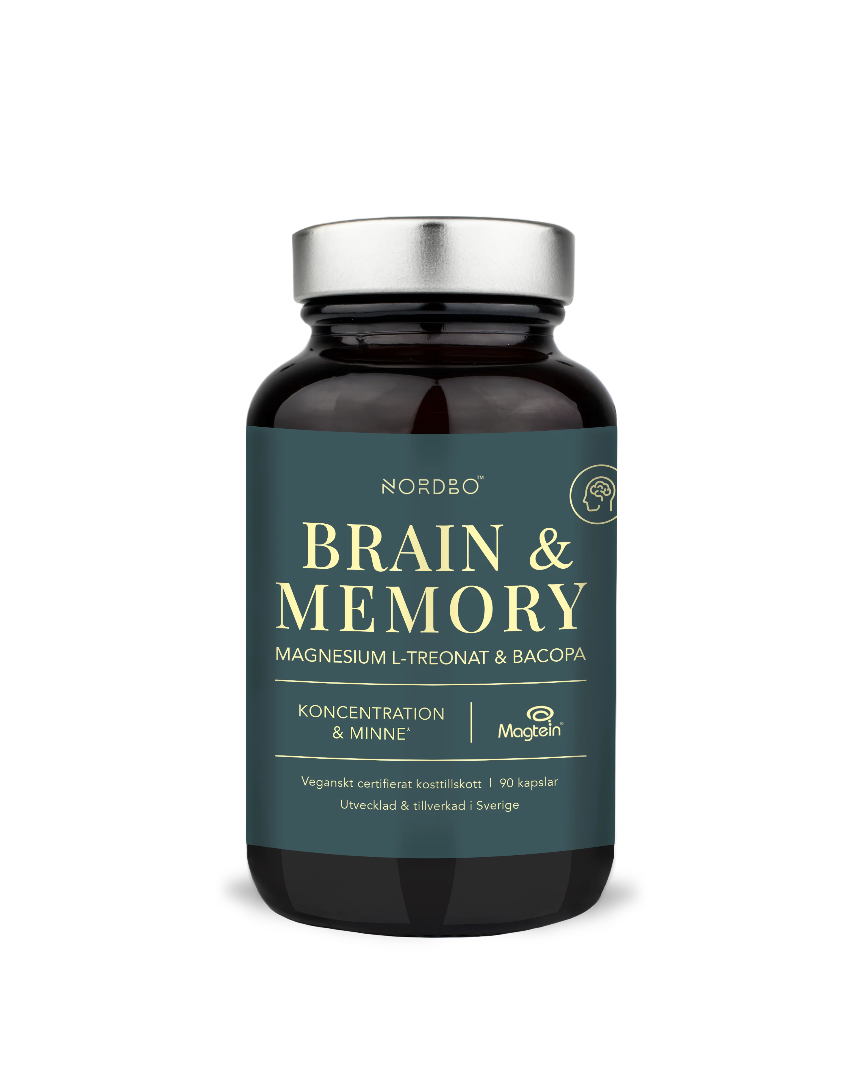 Nordbo Brain & Memory Magnesium 90 kaps
