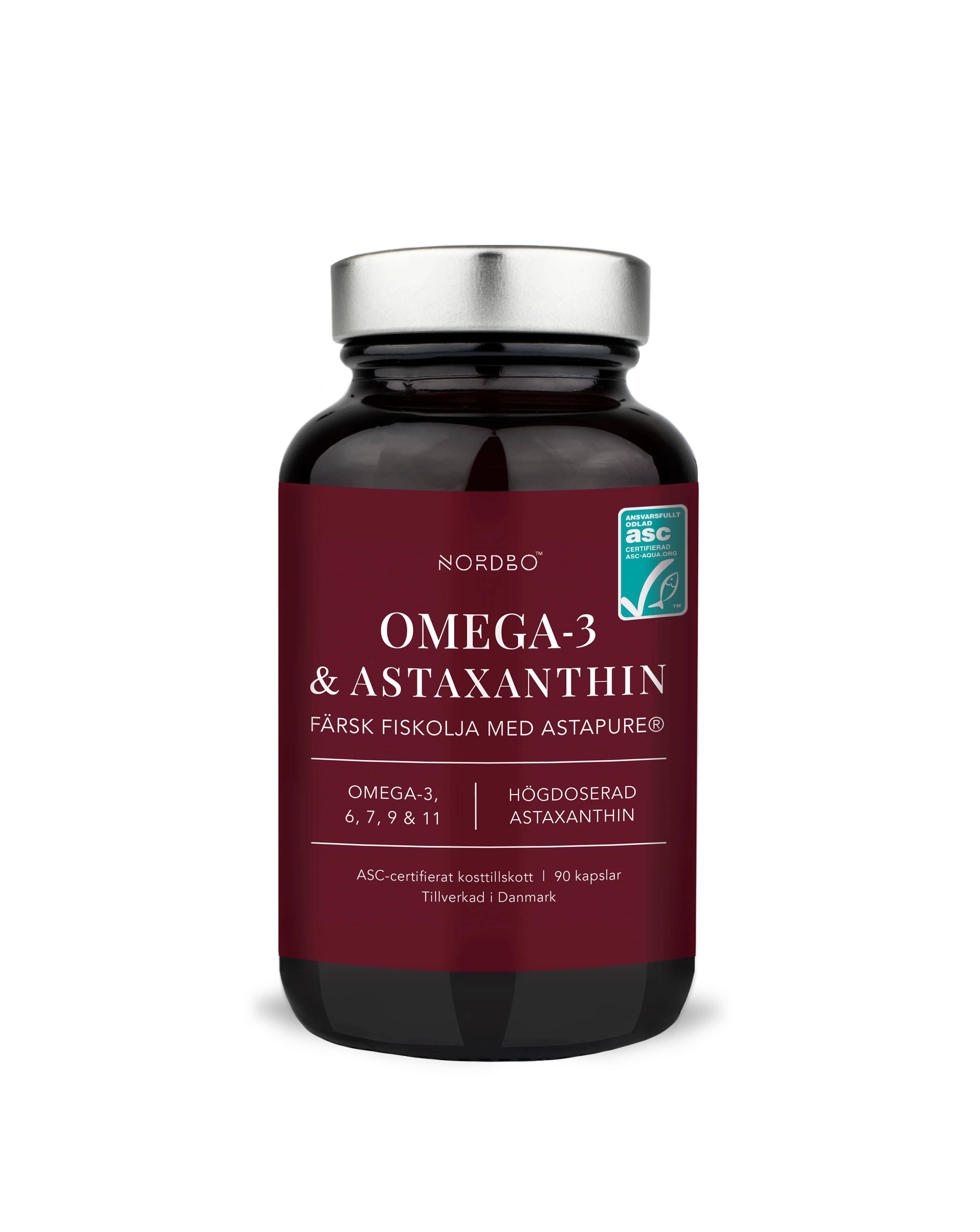 Nordbo Omega-3 & Astaxanthin 90 kaps