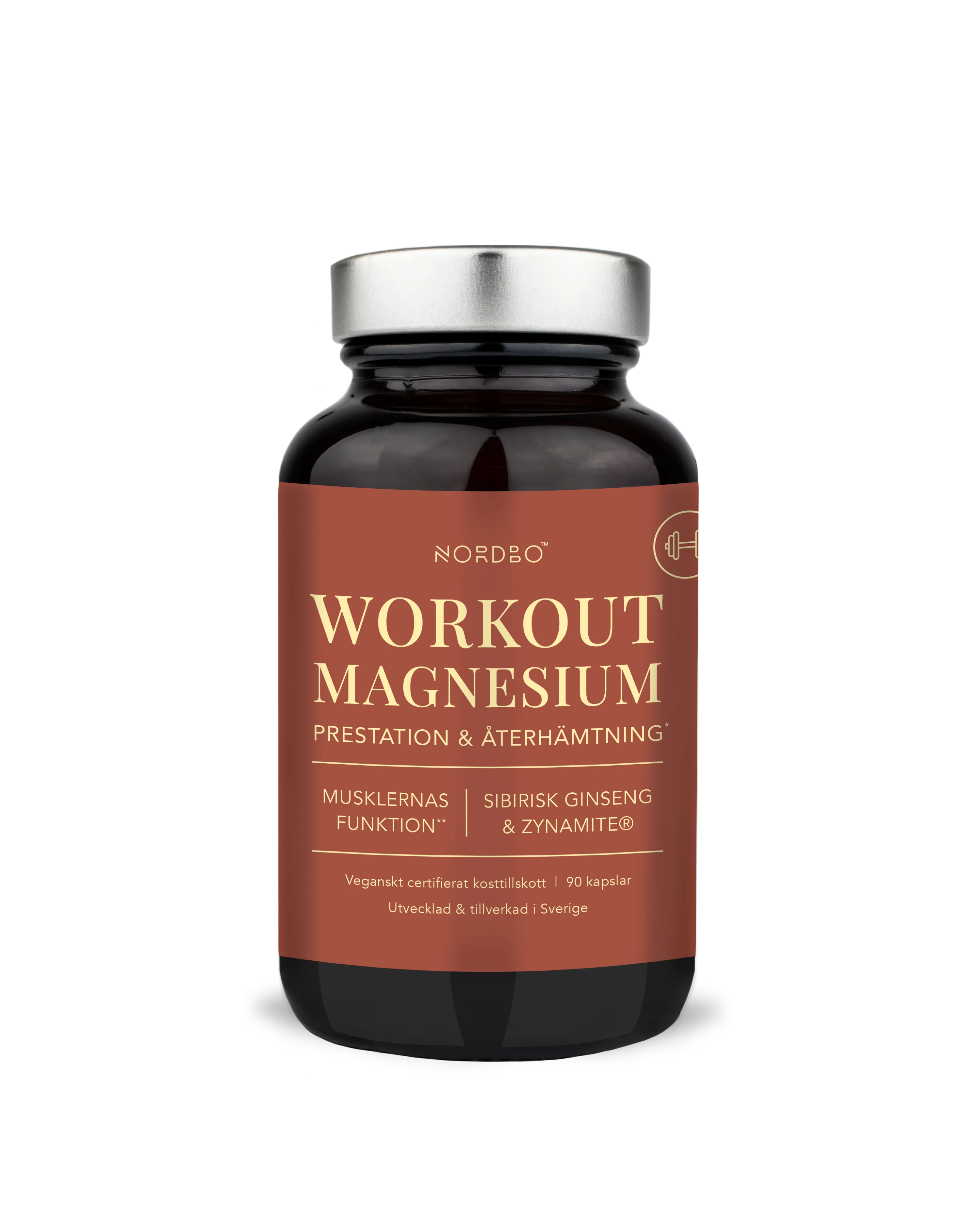 Nordbo Workout Magnesium 90 kaps