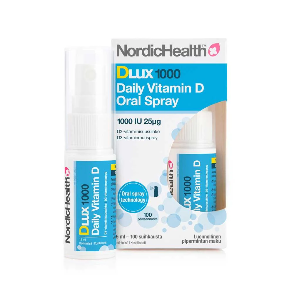Nordic Health Dlux 1000 D3-Suihke 25 ug