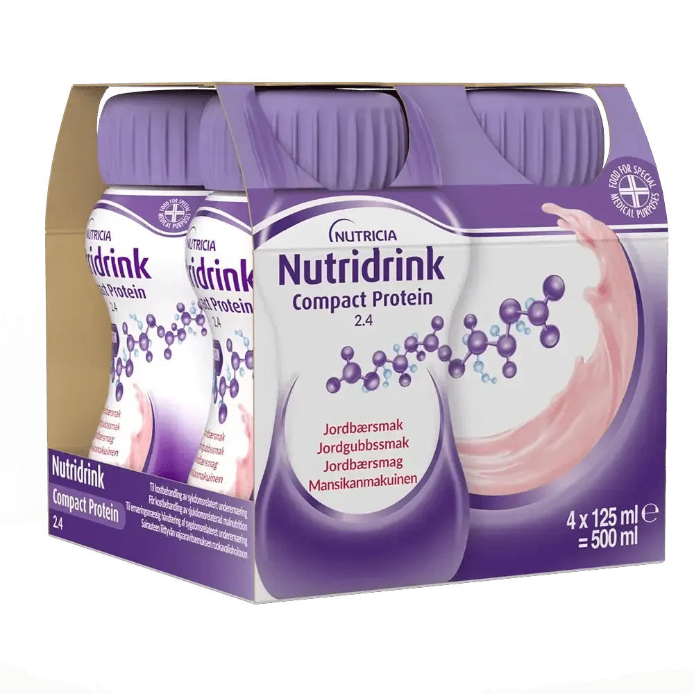 Nutridrink Compact Protein Mansikka - 72 x 125ml